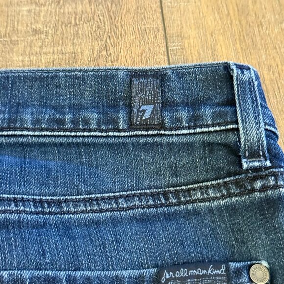 7 For All Mankind Slimmy Jeans Men's 36 Dark Wash - Picture 6 of 8